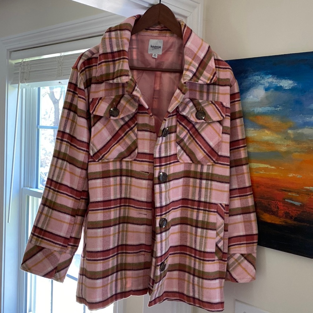 Cutest Pink checkered Kensie jacket.